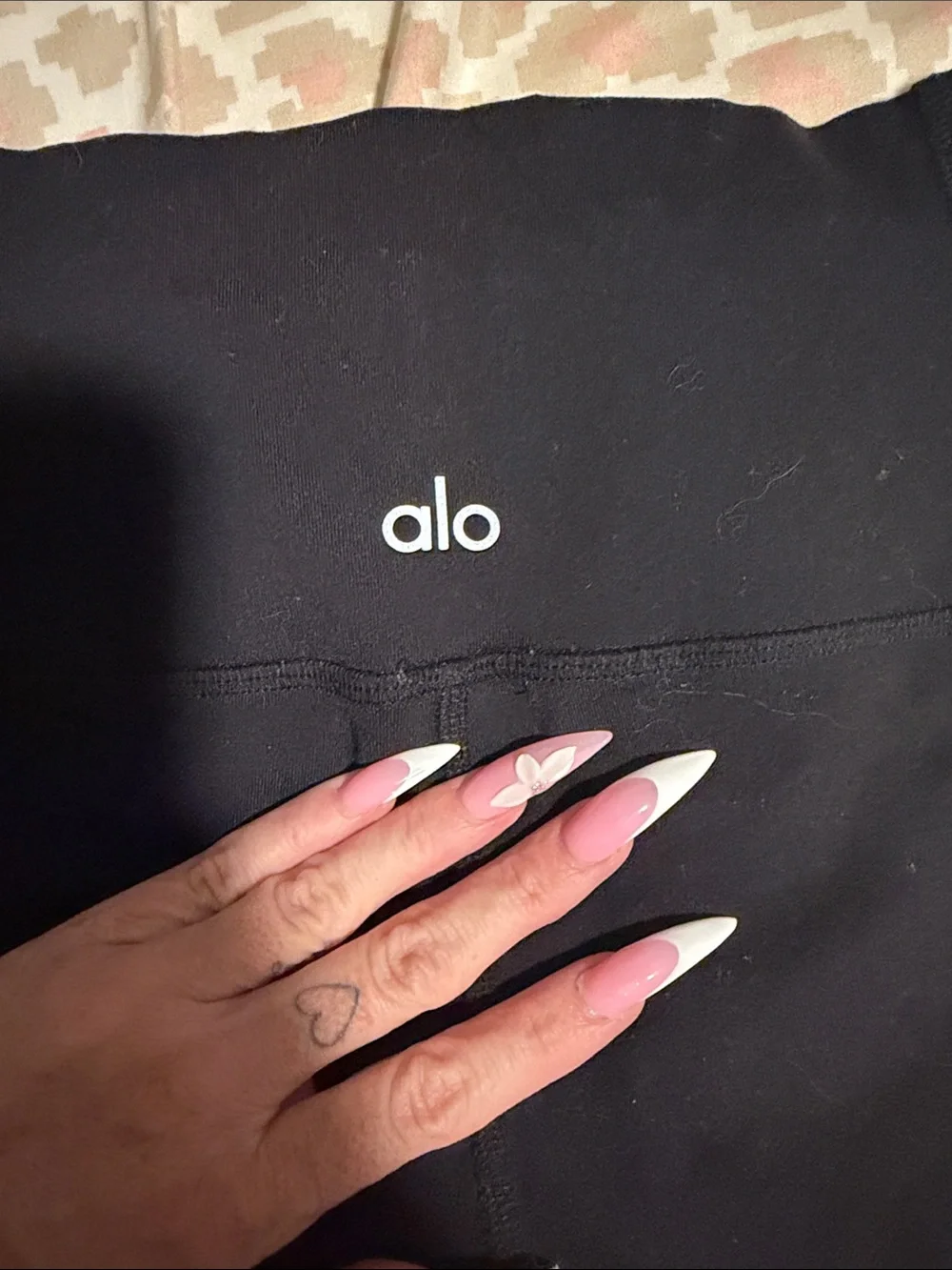 ALO Yoga Black High-Waist Moto Panel Jeggings
